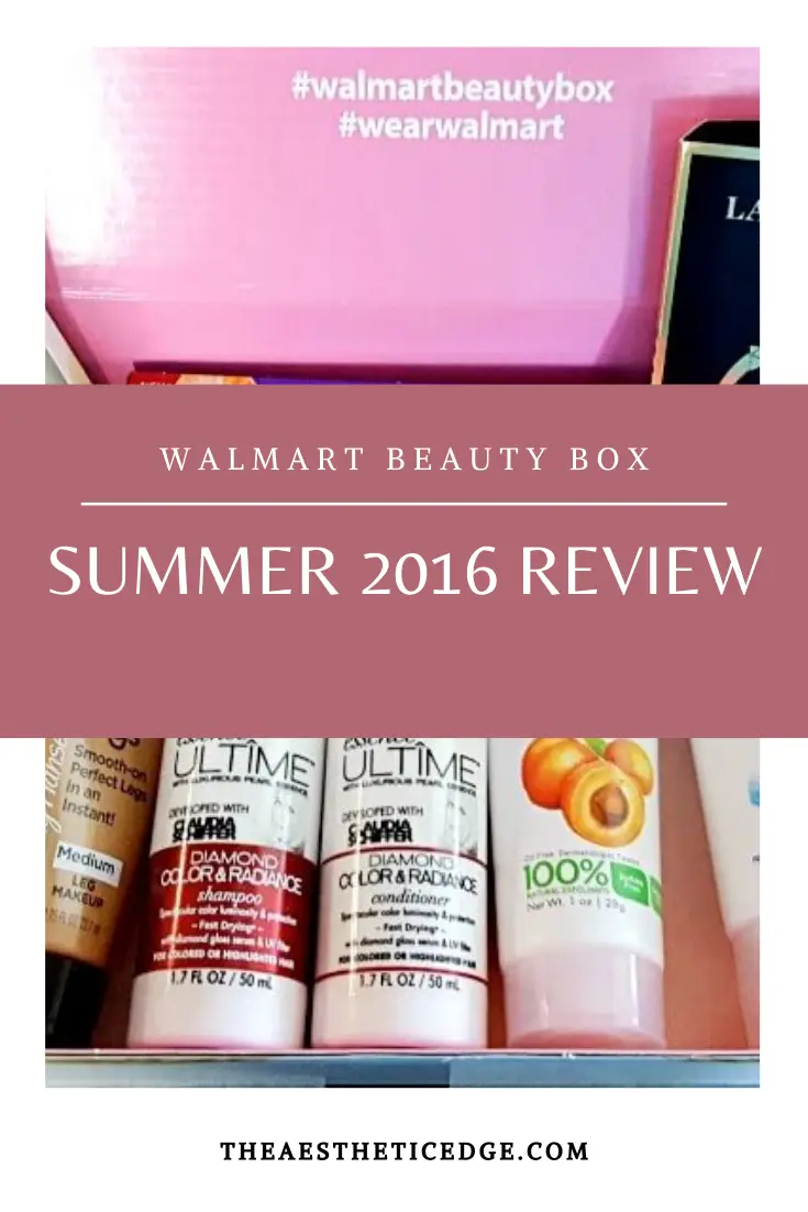 walmart beauty box summer 2016 review