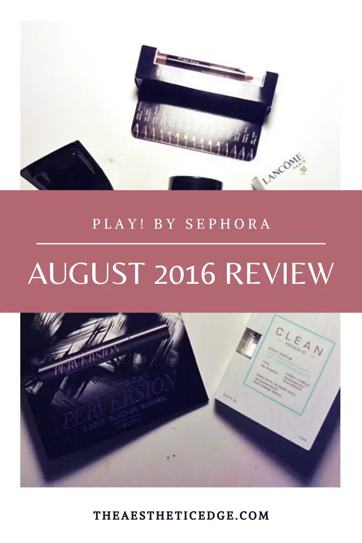 play by sephora august 2016 review