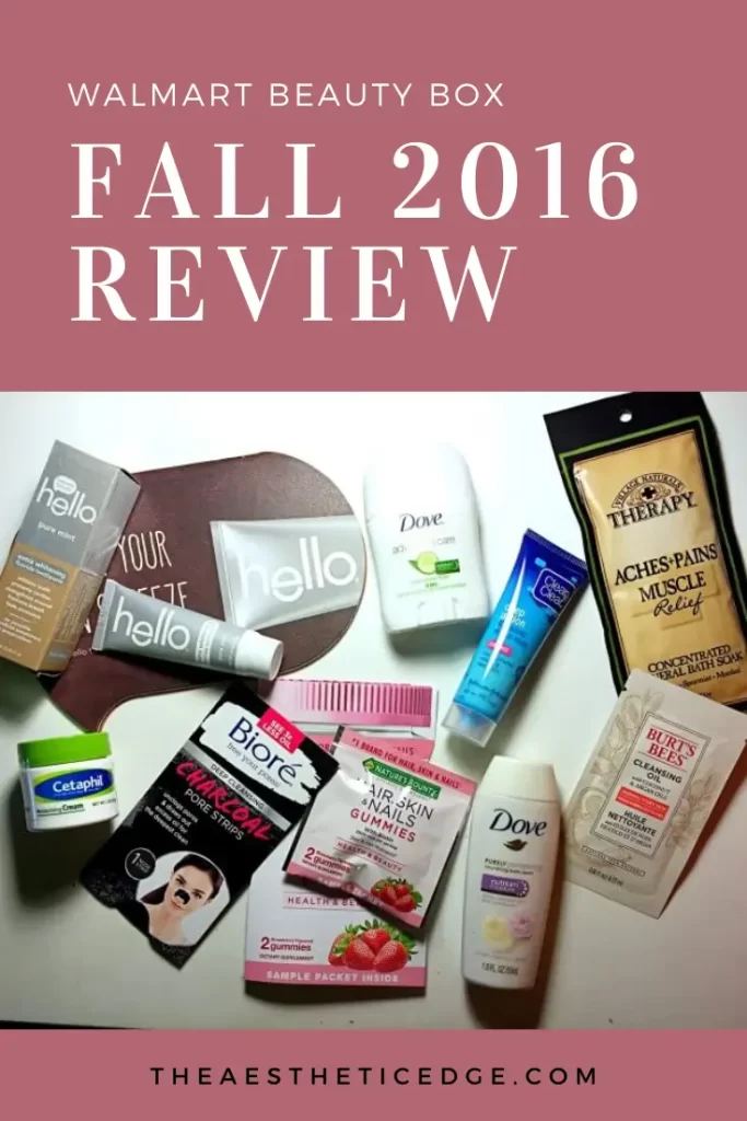 walmart beauty box fall 2016 review