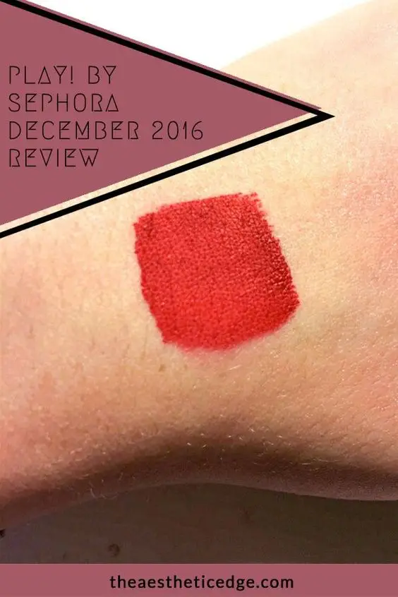 play by sephora december 2016 review