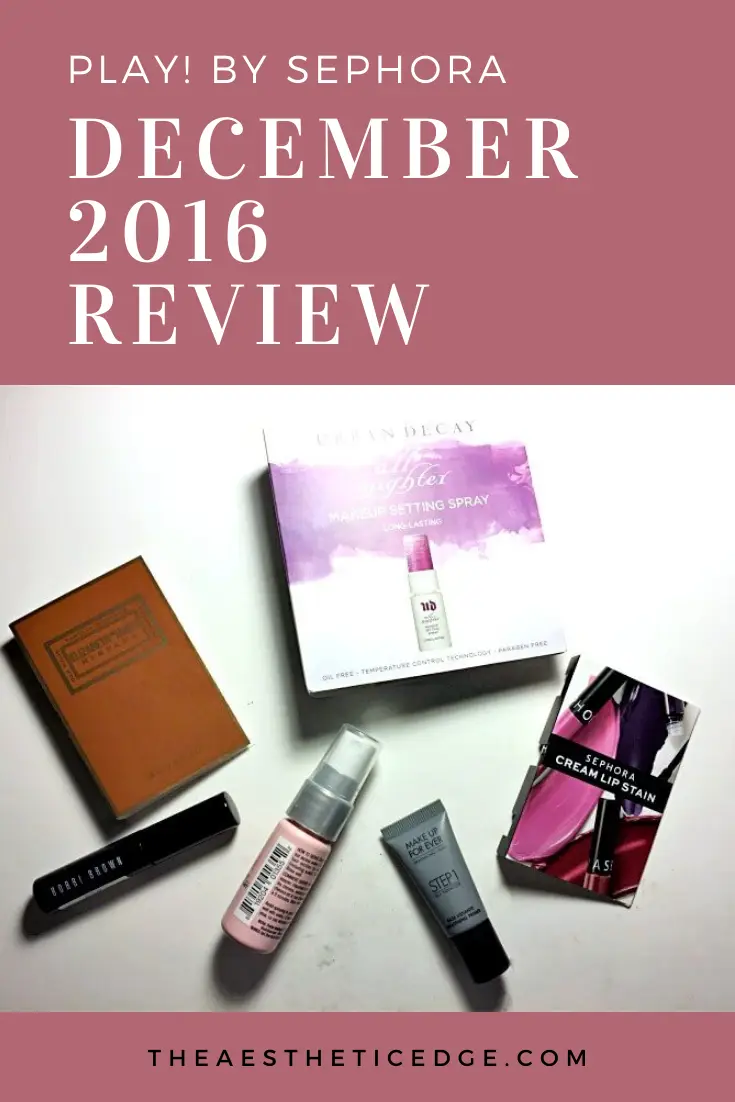 play by sephora december 2016 review