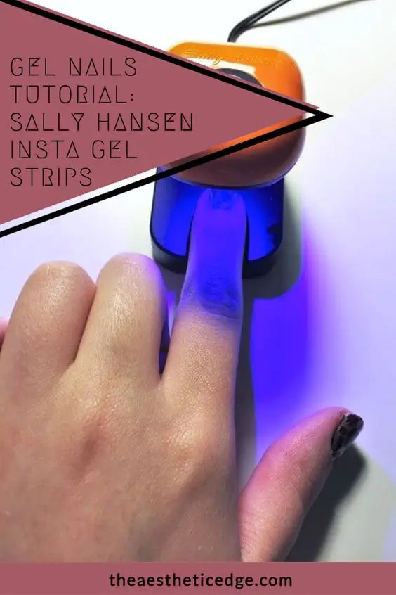 elf nails tutorial sally hansen insta gel strips
