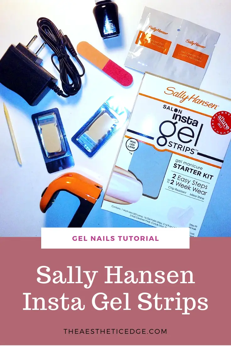 elf nails tutorial sally hansen insta gel strips