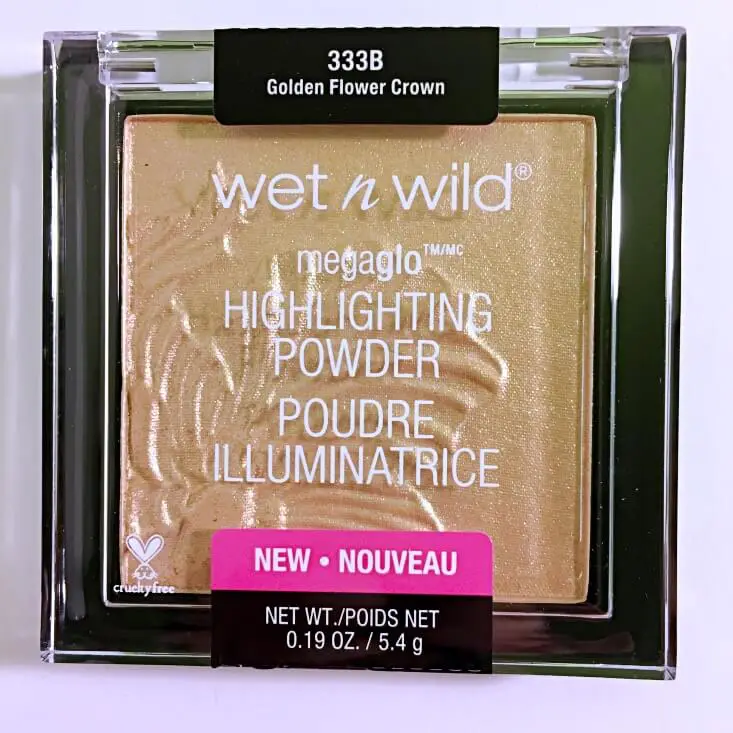 wet n wild megaglo highlighting powder golden flower crown