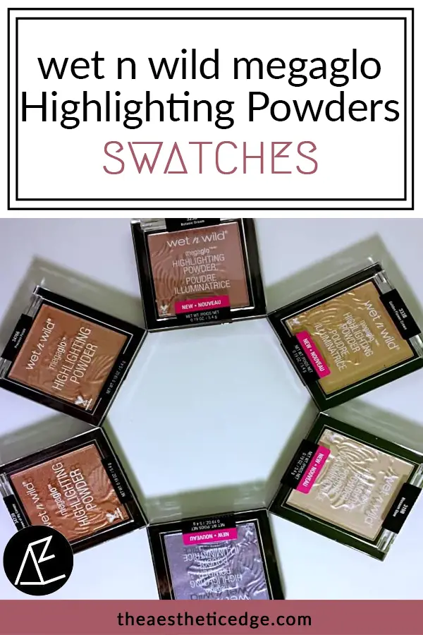 wet n wild megaglo highlighting powders swatches
