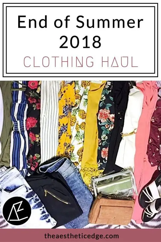 end of summer 2018 clothing haul