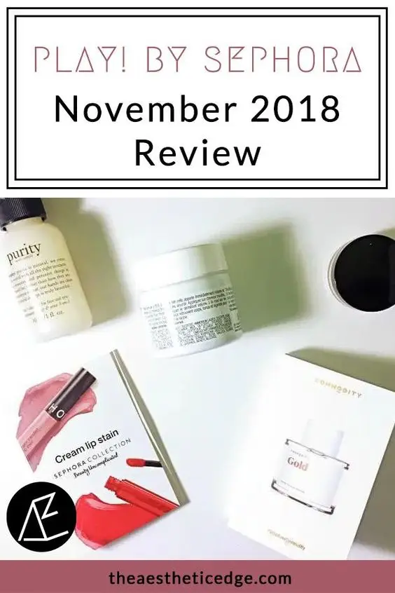 play by sephora november 2018 review
