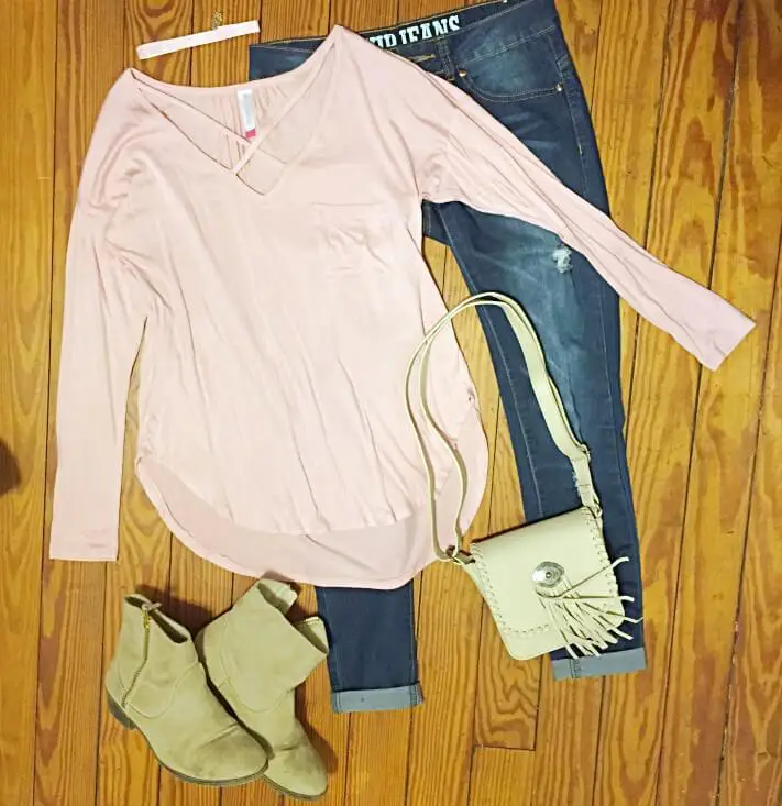 pink-cage-neck-shirt-fall-2018-outfit