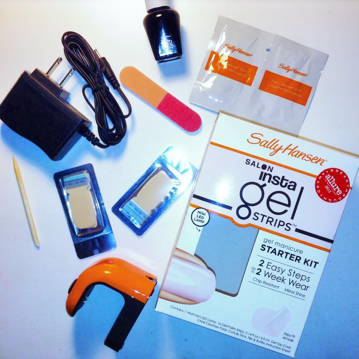 Gel nails tutorial with the Sally Hansen Salon Insta Gel Strips kit
