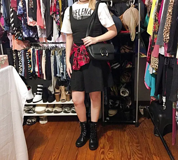 how-to-style-a-little-black-dress-grunge