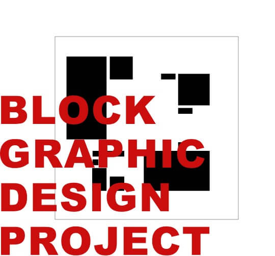 block graphic design project
