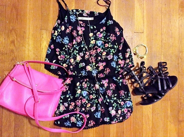 Floral romper summer 2016 outfit