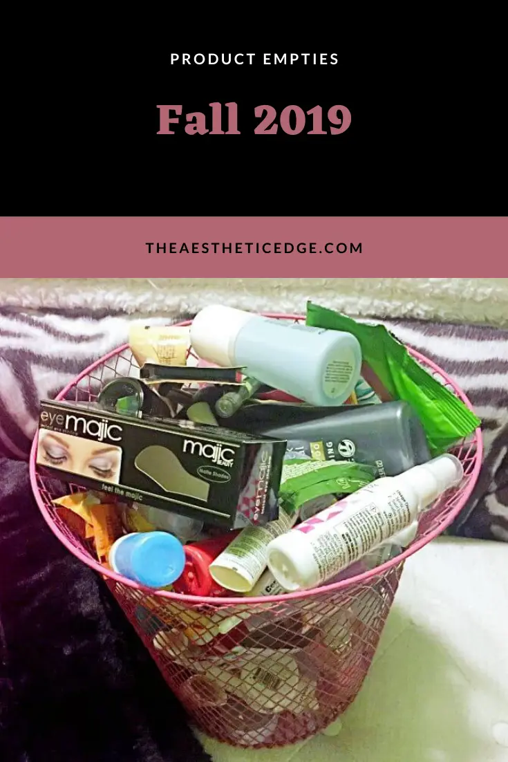 product empties fall 2019