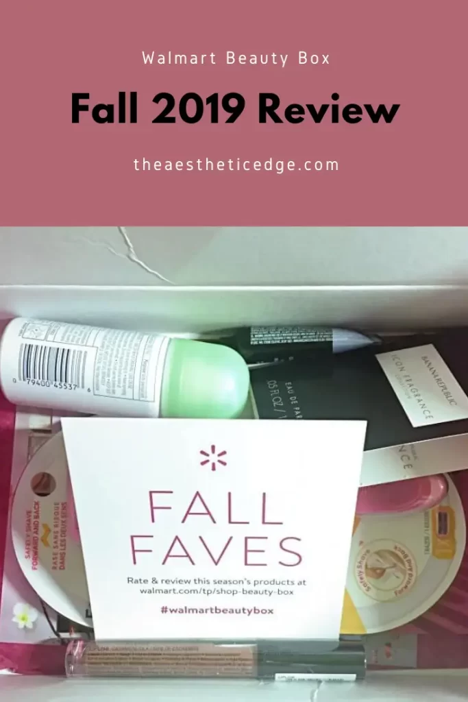 walmart beauty box fall 2019 review