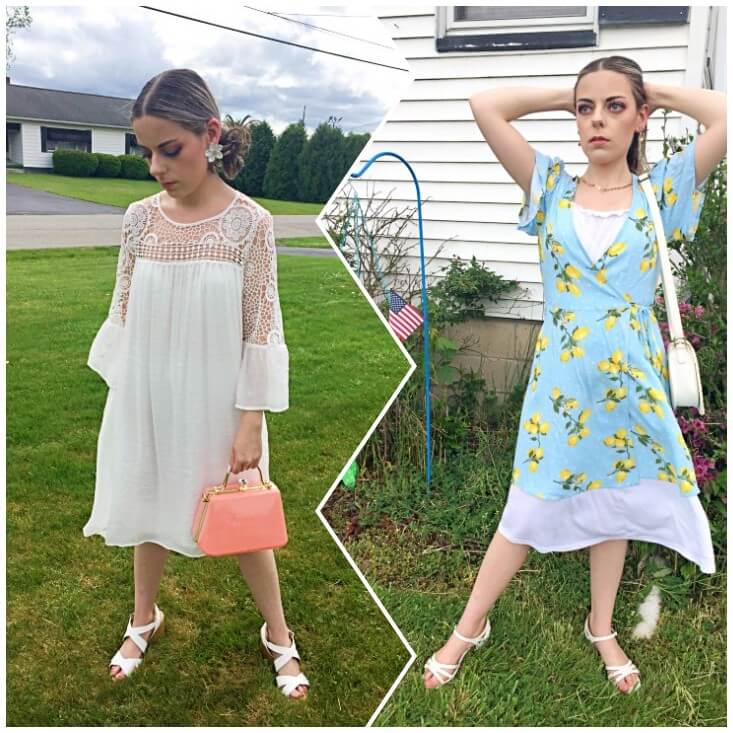 how to add color to a white dress