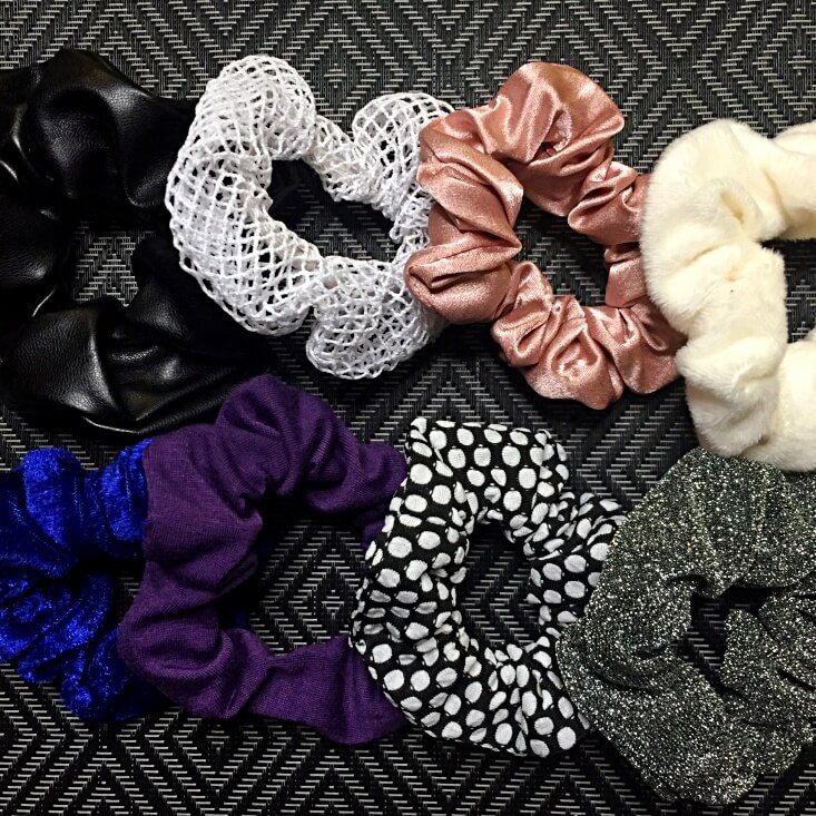 Jaciya Black Hair Ties Silk Bow Scrunchies for Hair Bunny Ears and