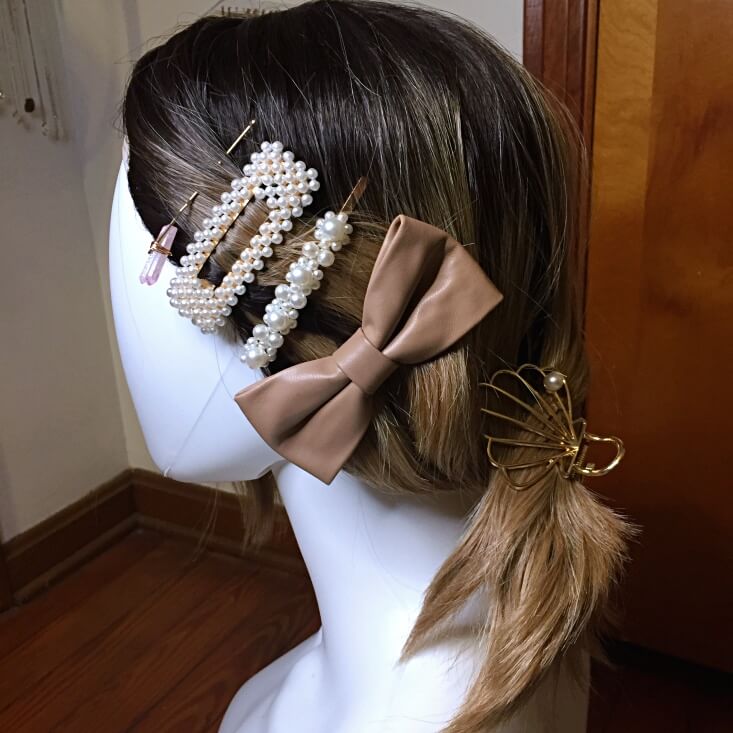 White Satin Hair Bow -   Hair bows, Half up hair, Minimalist jewelry  silver