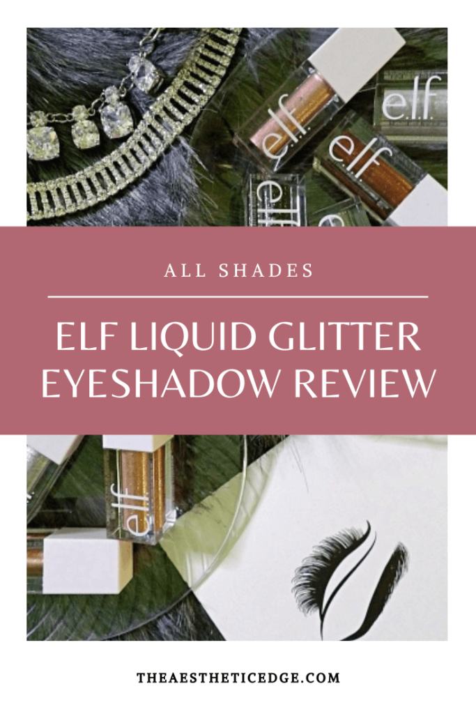 elf liquid glitter eyeshadow review