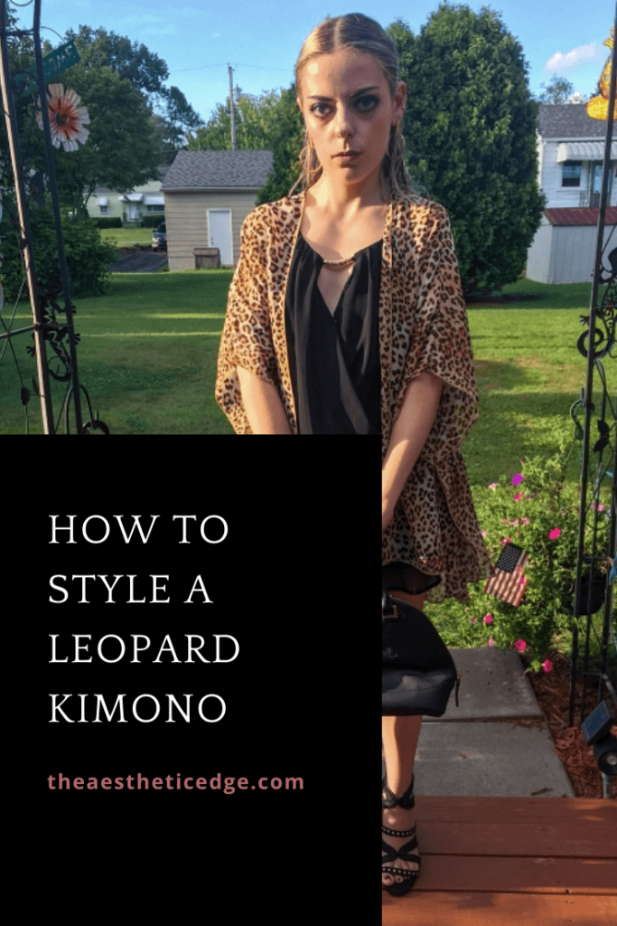how to style a leopard kimono