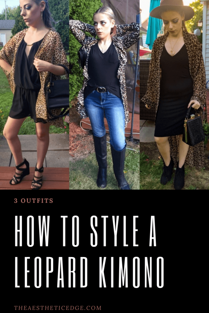 how to style a leopard kimono