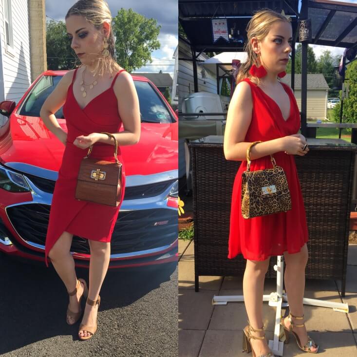 how to style a plain red dress