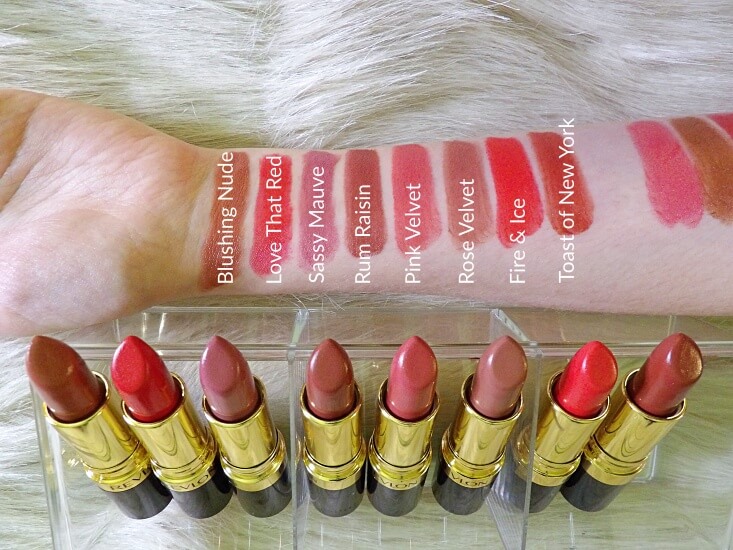 revlon super lustrous shine lipstick swatches