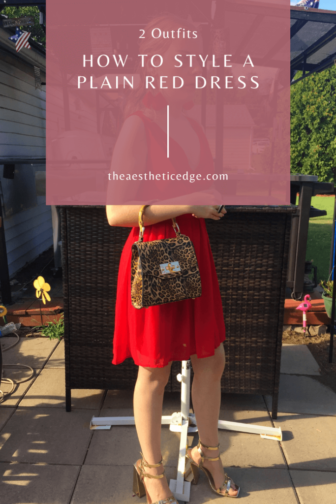 How to Style a Plain Red Dress - The Aesthetic Edge