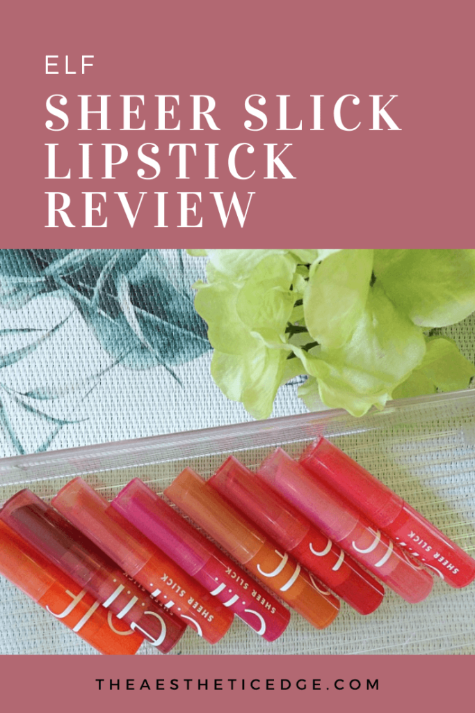 elf sheer slick lipstick review