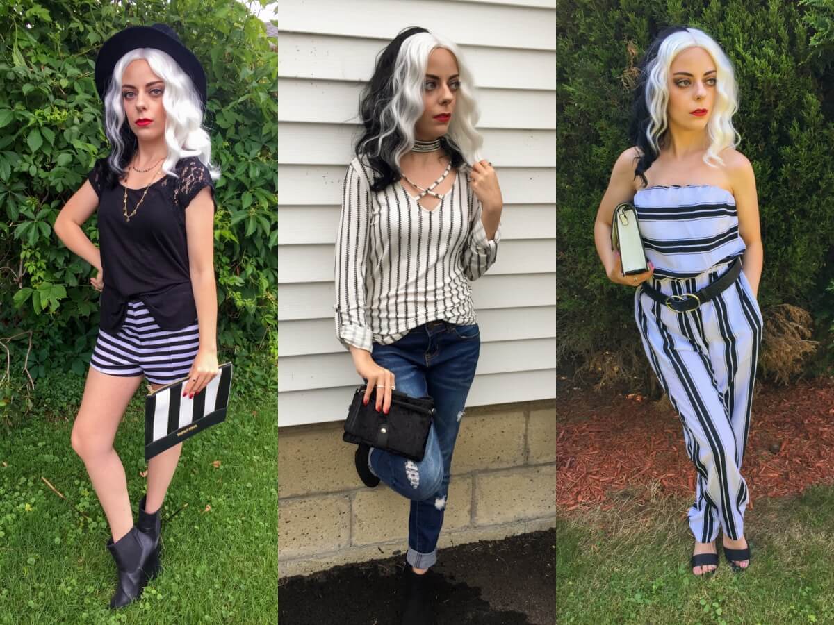 black and white striped outfits
