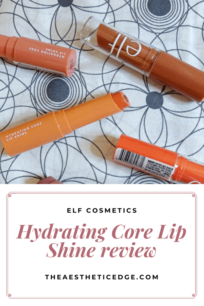 elf Hydrating Core Lip Shine Glossy Balm Review