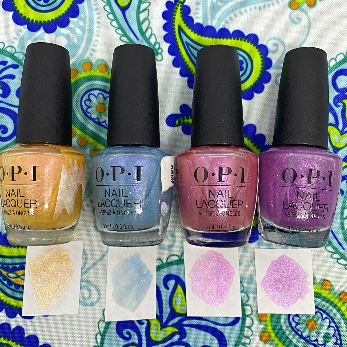 opi nail lacquer in magic hour pigment of my imagination shes a prismatic rainbows a gogo