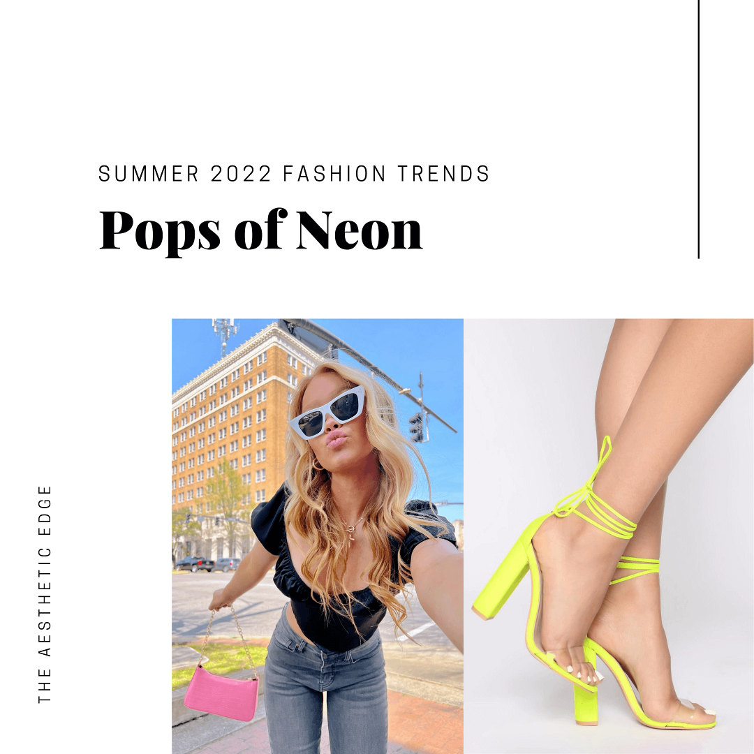 neon pops 2022 fashion trends