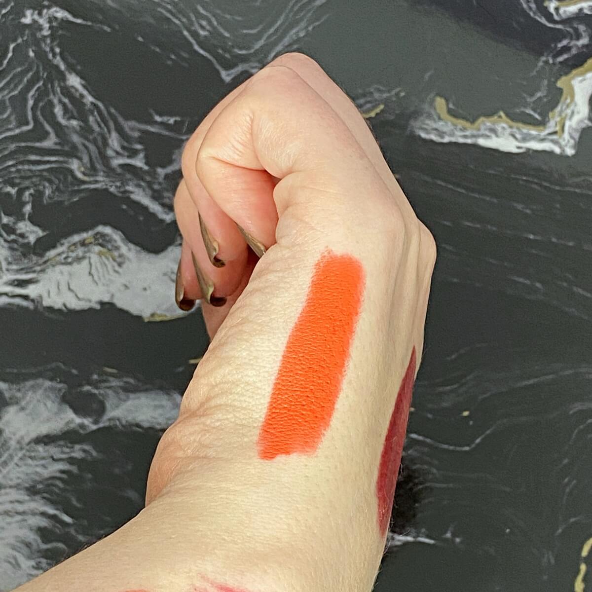 haus labs Le Monster Matte Lip Crayon in Exotica swatch