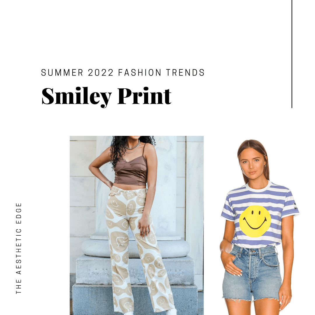 smiley face print 2022 fashion trends