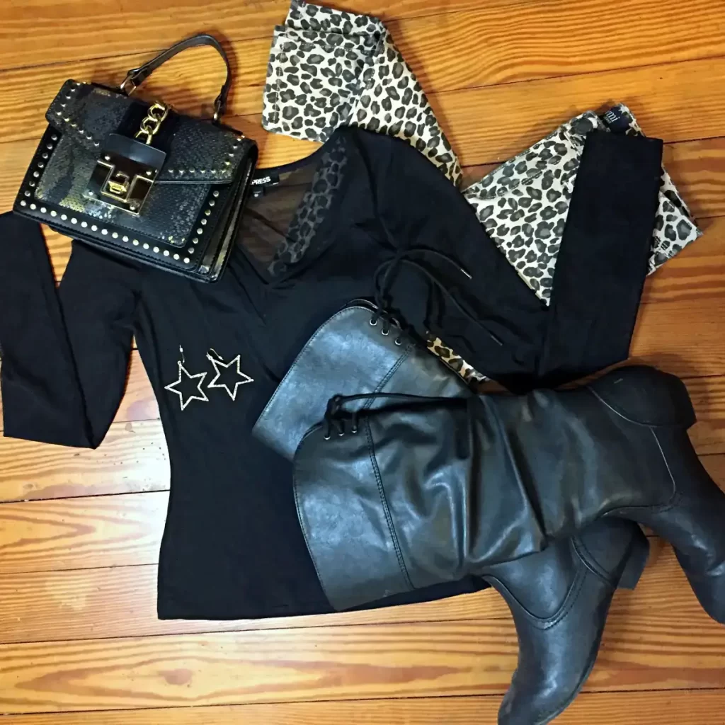 leopard pants outfit