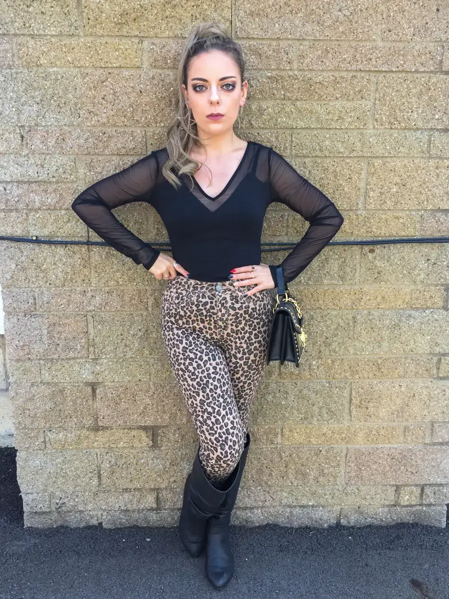leopard pants outfit