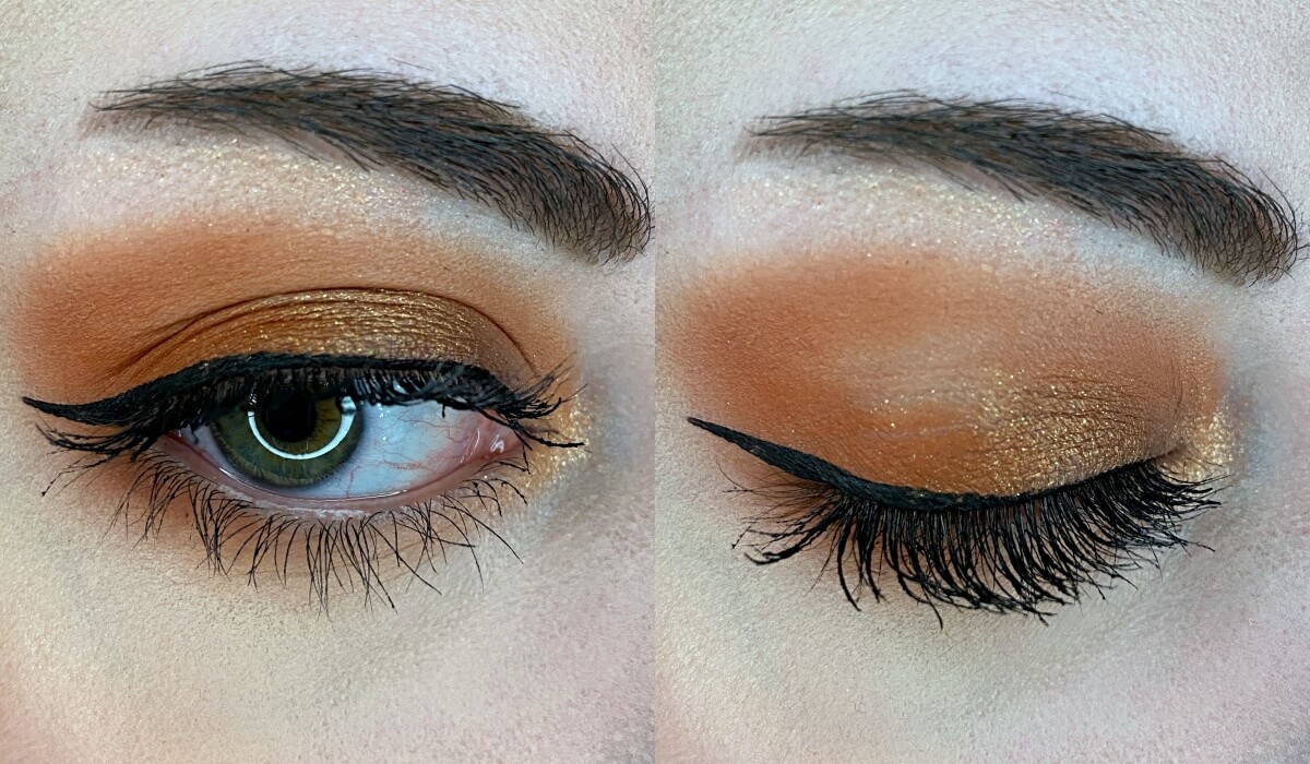 haus labs Four-Way Shadow Palette in 4 Sunset look
