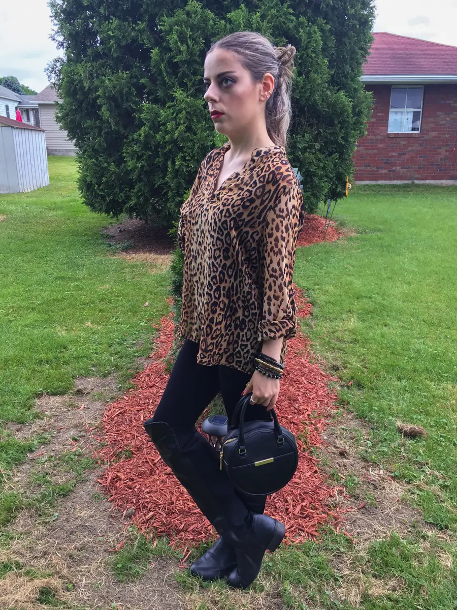 sheer leopard shirt outfit