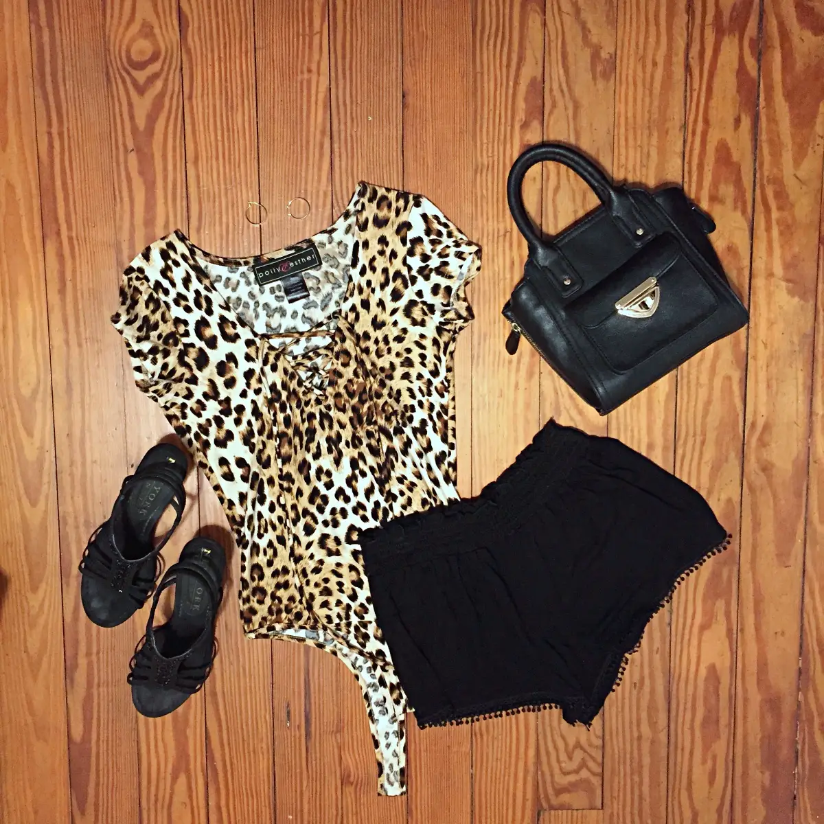 leopard bodysuit outfit