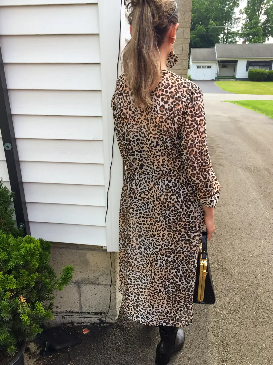 long sleeve leopard tunic outfit