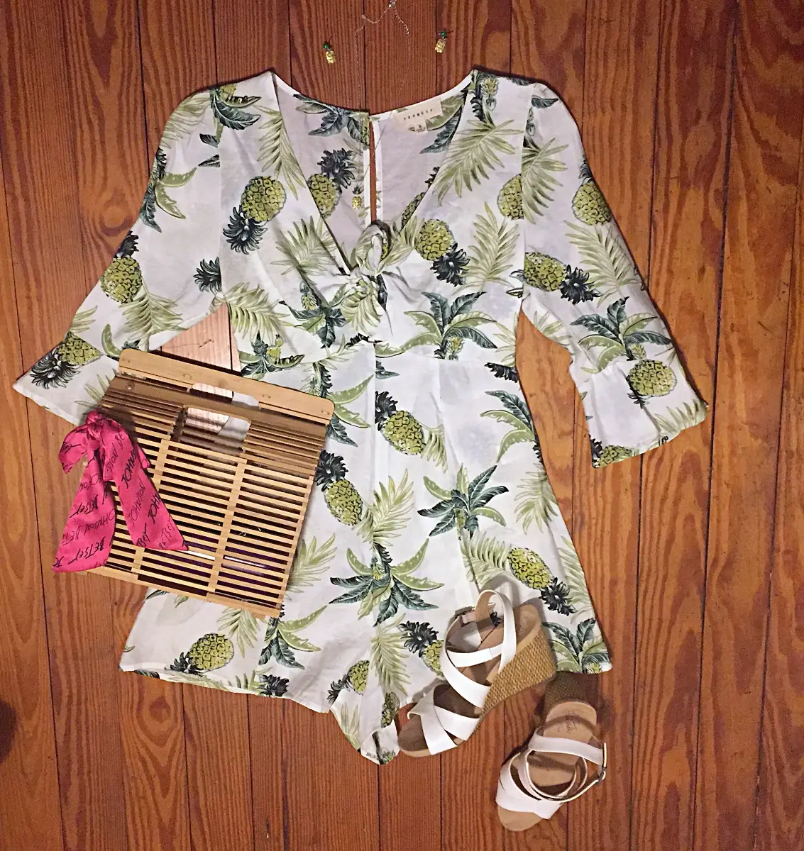 pineapple romper outfit