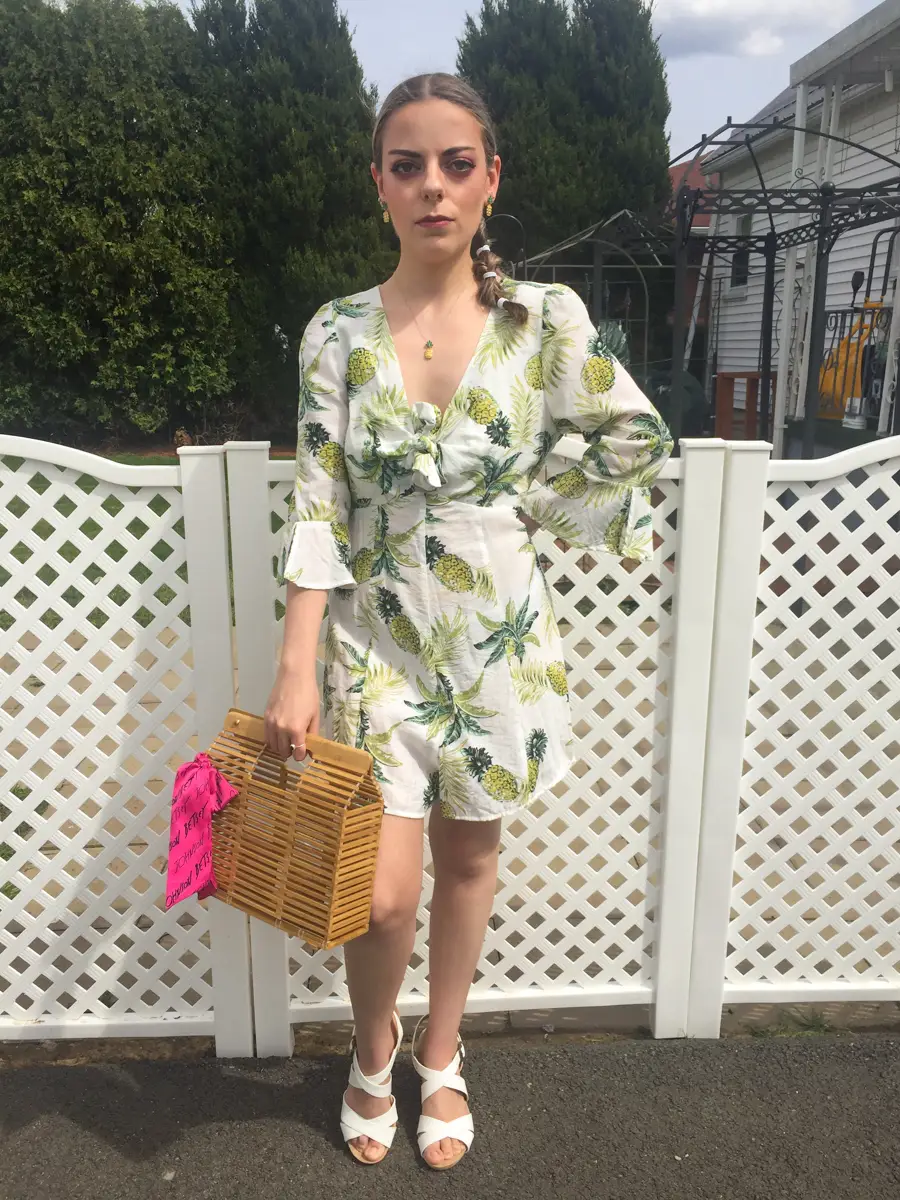 pineapple romper outfit