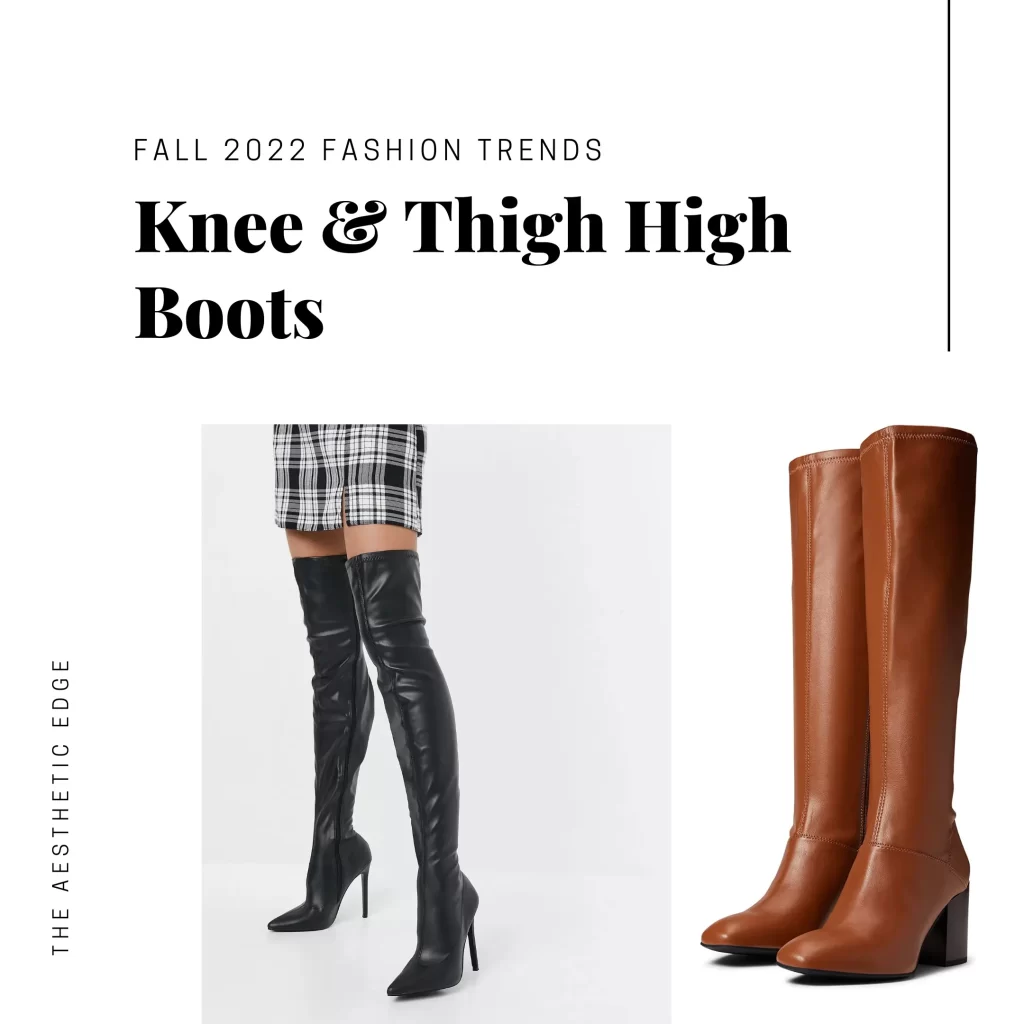 knee and thigh high boots fall 2022 fashion trends