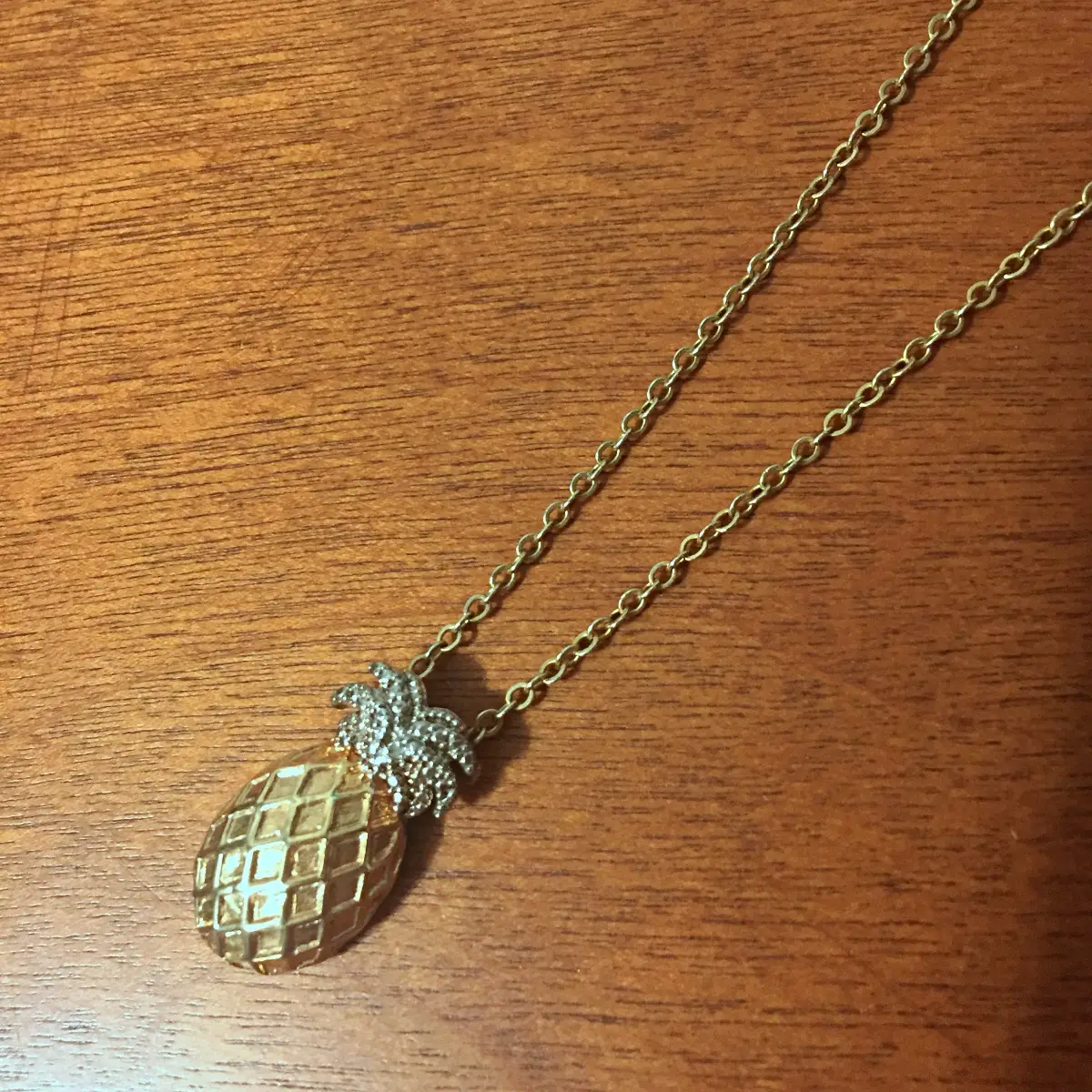 gold pineapple necklace