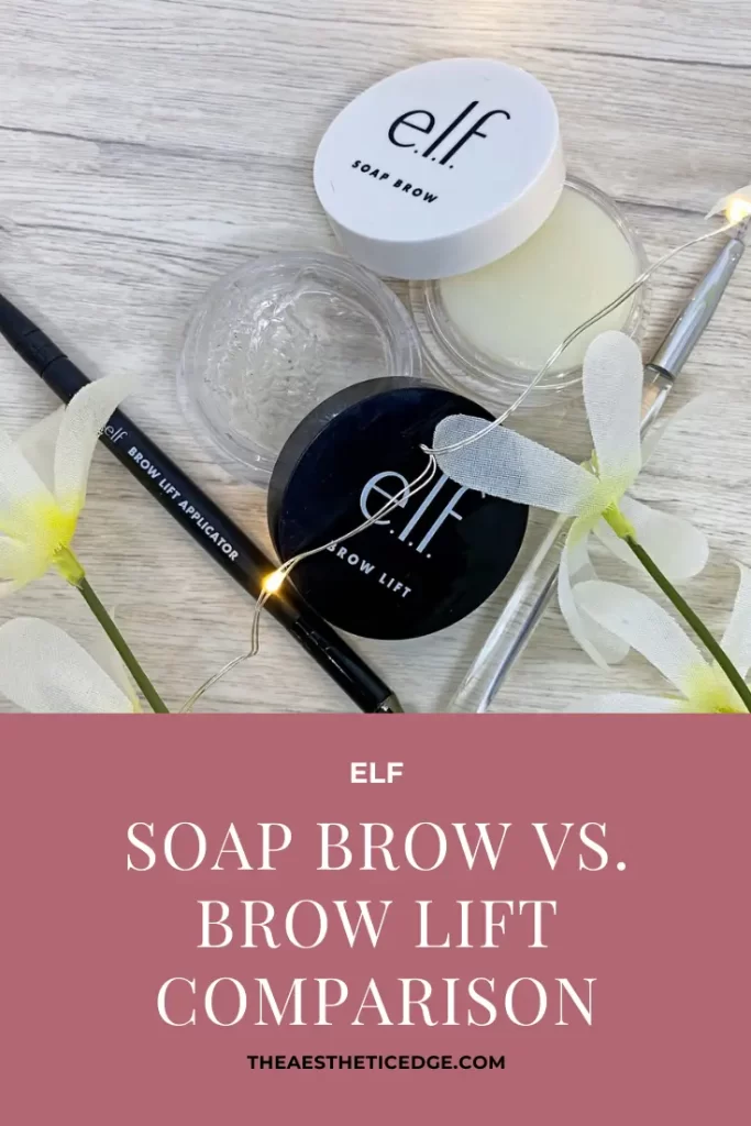 elf Soap Brow vs. Brow Lift Comparison