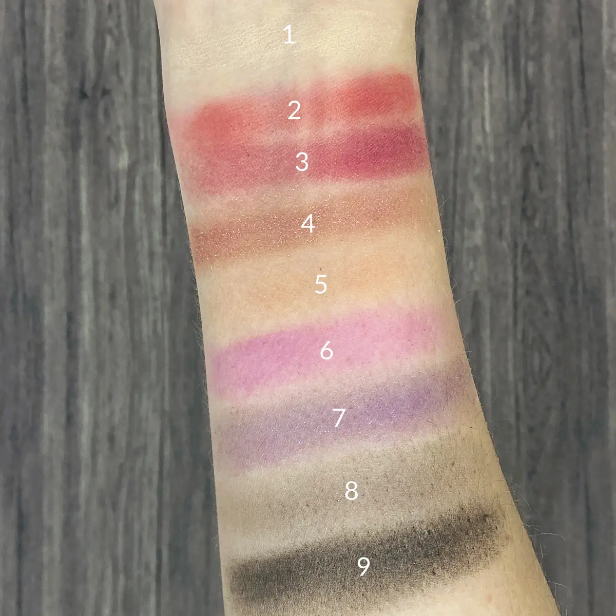 wet n wild mood Zero F's Given Pigment Palette swatches