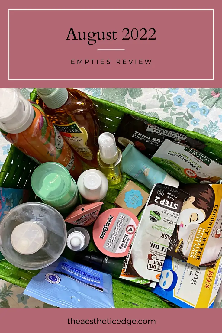 August 2022 empties review