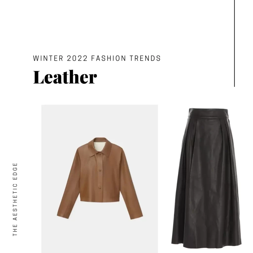 leather winter 2022 fashion trends