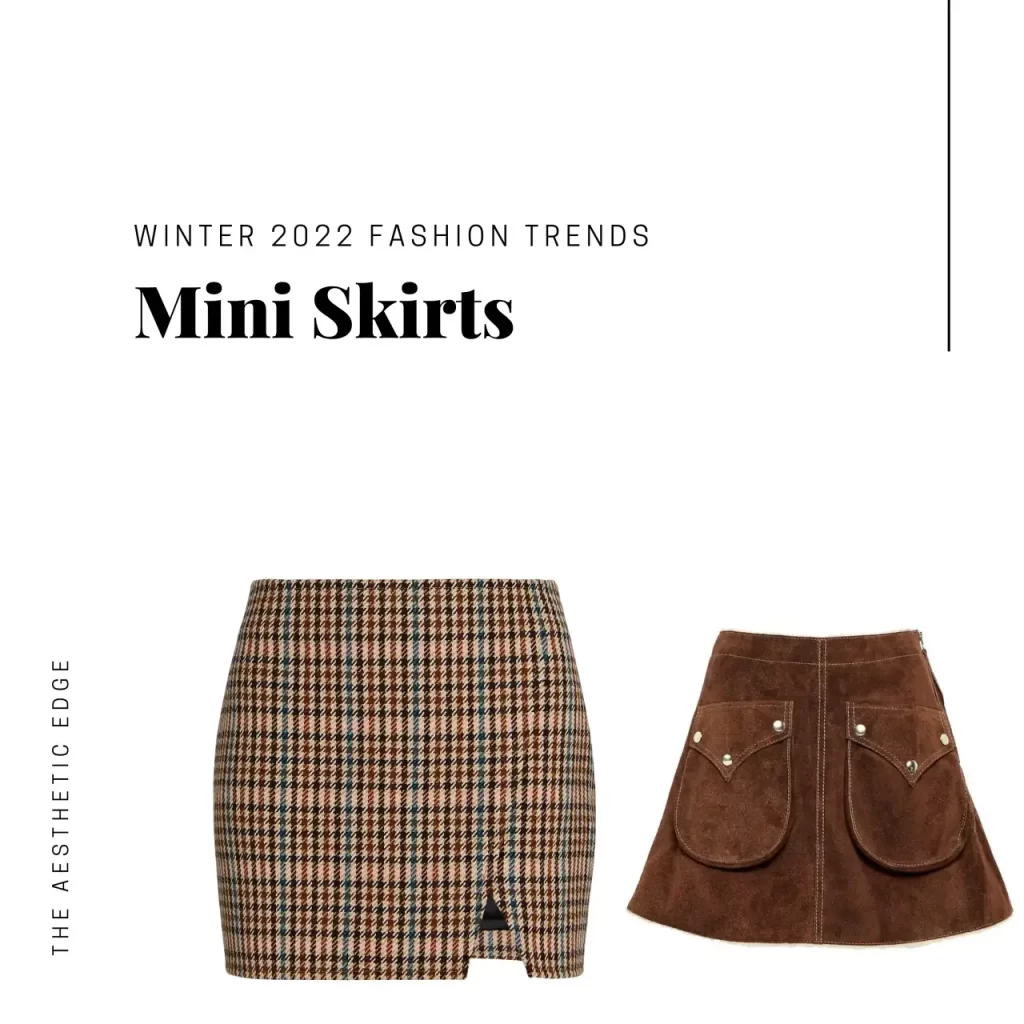 mini skirts winter 2022 fashion trends