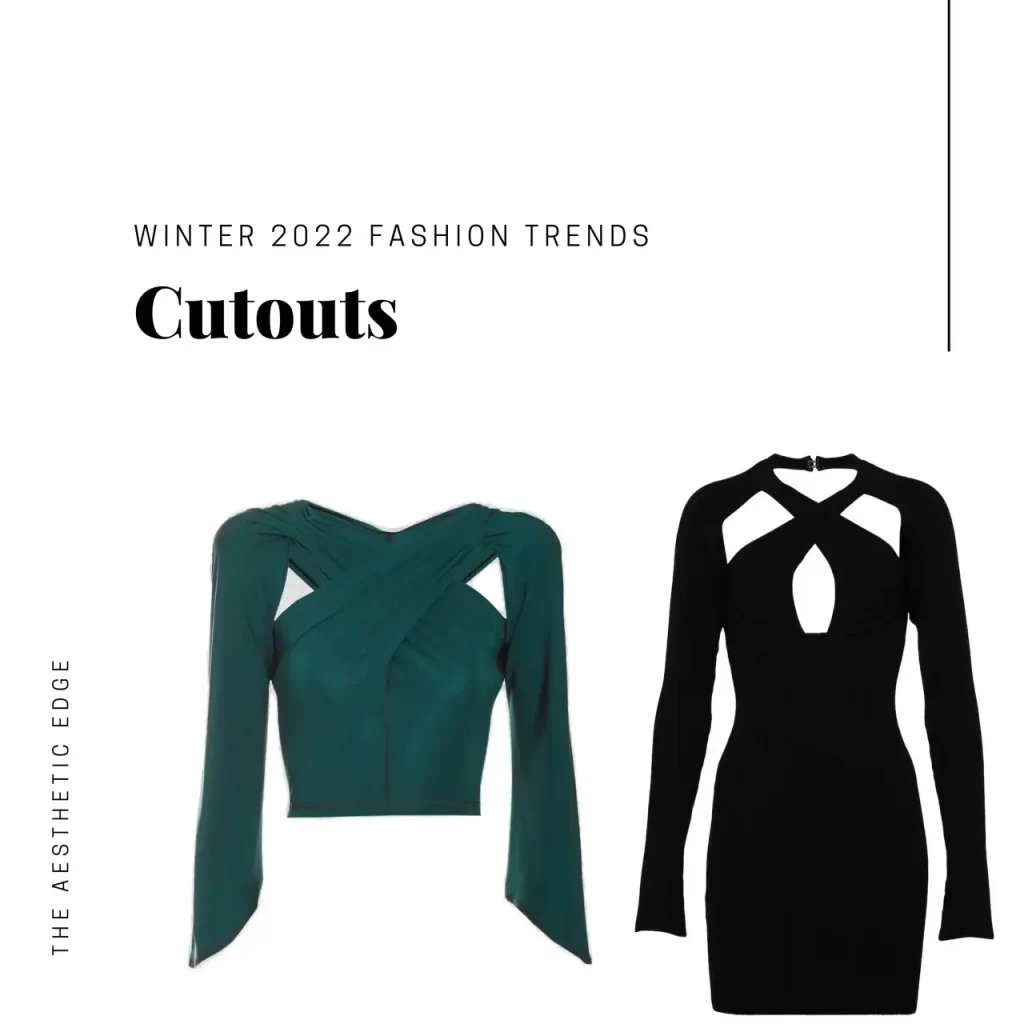 cutouts winter 2022 fashion trends